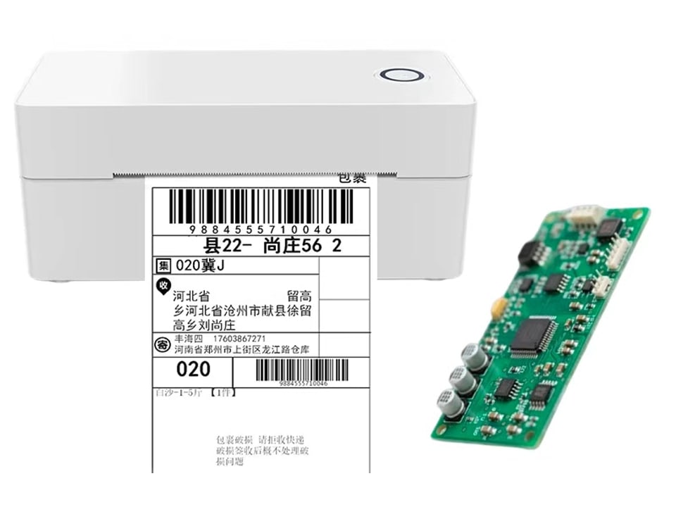 Green thermal printing device and PCBA board